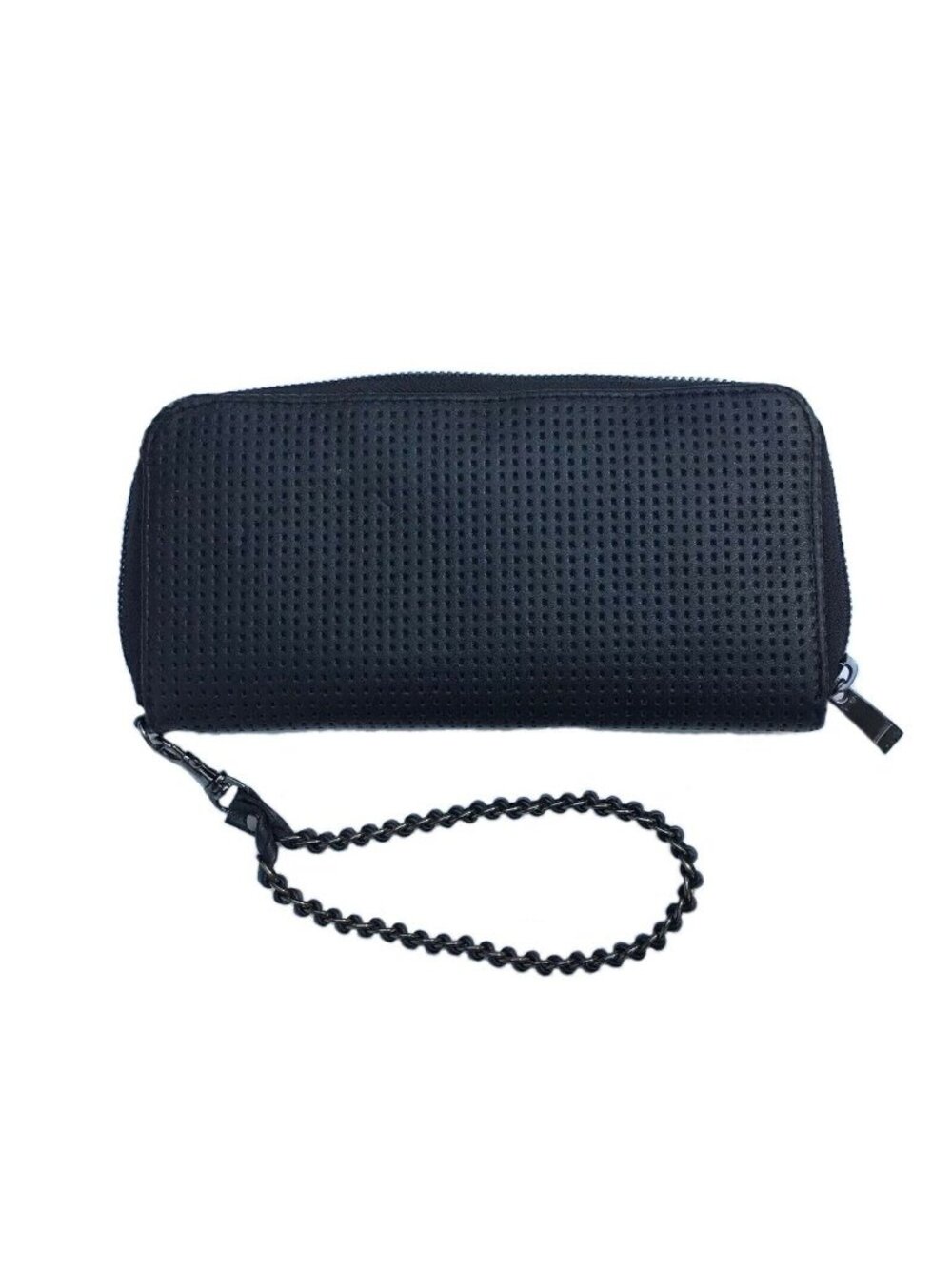 Clutch Purse Pleather Organizer Black Phone Holder Ladies Removable Wrist Strap